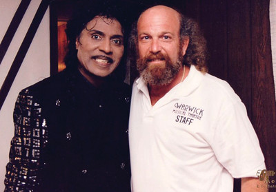 A DYNAMIC DUO: Little Richard with Larry Bonoff after a performance at the Warwick Musical Theatre.