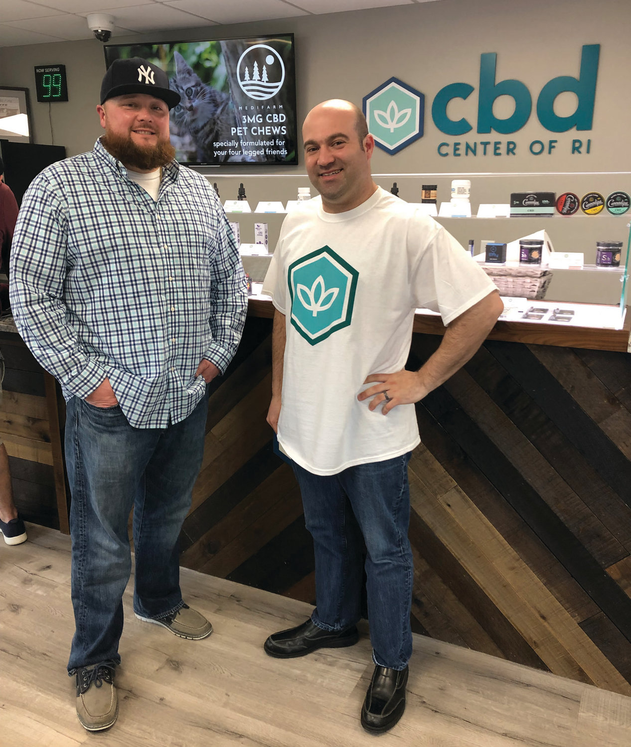 LOOKING TO HELP: Chris Morgan and Matt Resnick are the founders of the CBD Center of RI, and both men said they are looking to eliminate stigmas surrounding the product and bring relief to the community.