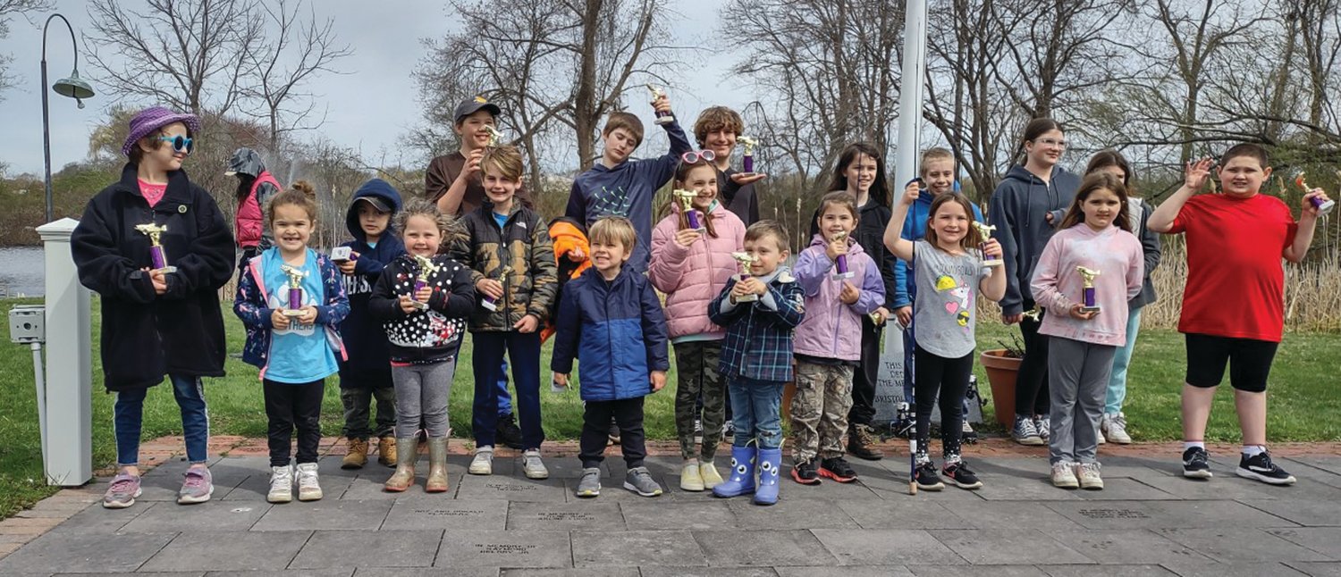 REELING THEM IN: Here are the kids that participated in this year’s Tri-City Elks trout derby. (Photos by Lori Eaton)