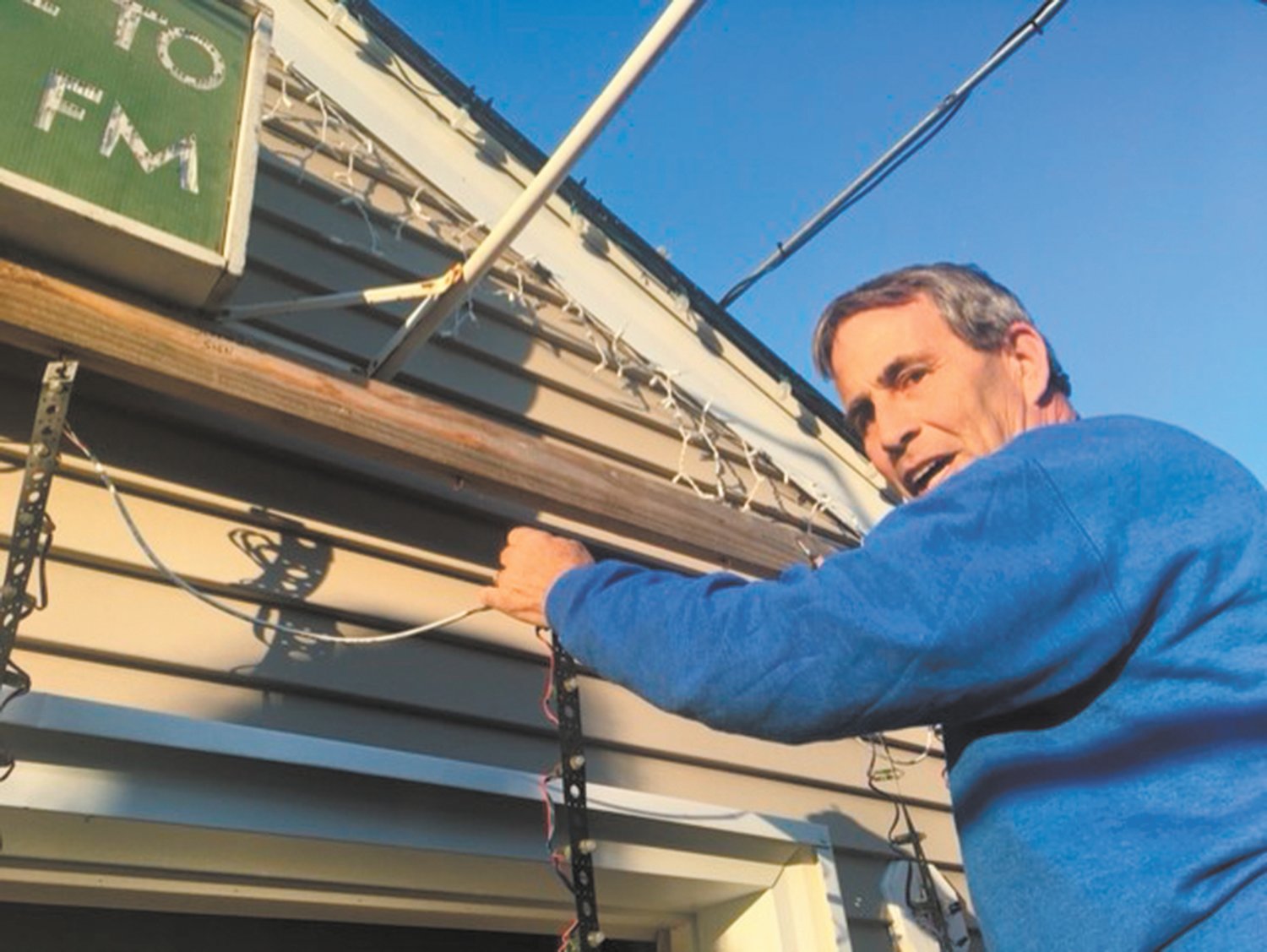 A DAY OF LIGHTS: With City Hall closed and being an independent and unopposed for reelection, Mayor Frank Picozzi turned his attention to installing and trouble shooting his home digital Christmas light show that he says will make its debut on Black Friday.
