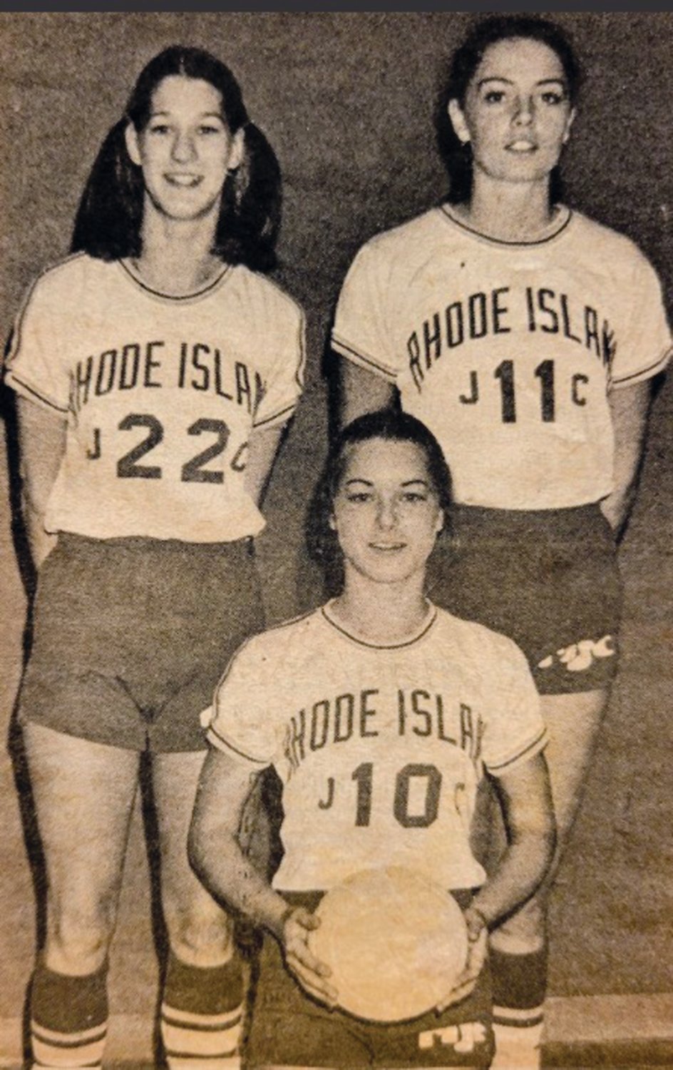 TOWNIE TRIO: East Providence grads Dona Damian, Rita Damian and Sandy Sullivan, who were key pieces of the first team.