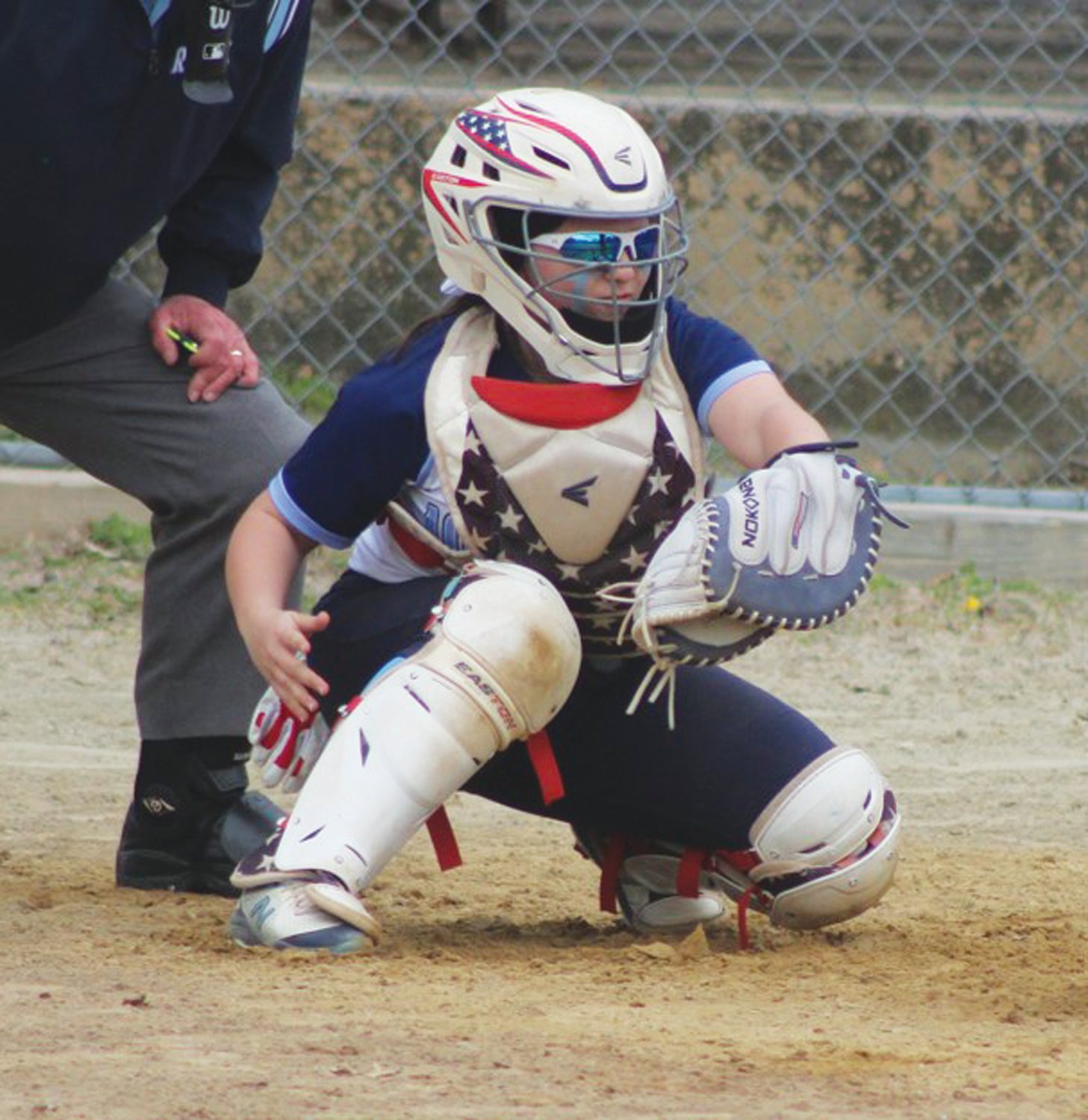 BEHIND THE PLATE: Johnston catcher Hannah Calabro.